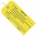 Bsc Preferred 4 3/4 x 2-3/8'' - ''Inspected'' Inspection Tags - Pre-Wired, 1000PK S-7243PW